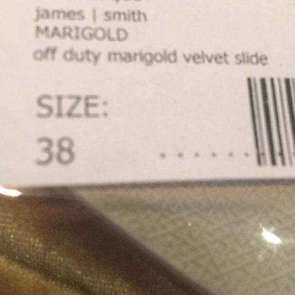 James Smith Off Duty Velvet Slide Marigold 38 / 8 - Picture 5 of 5